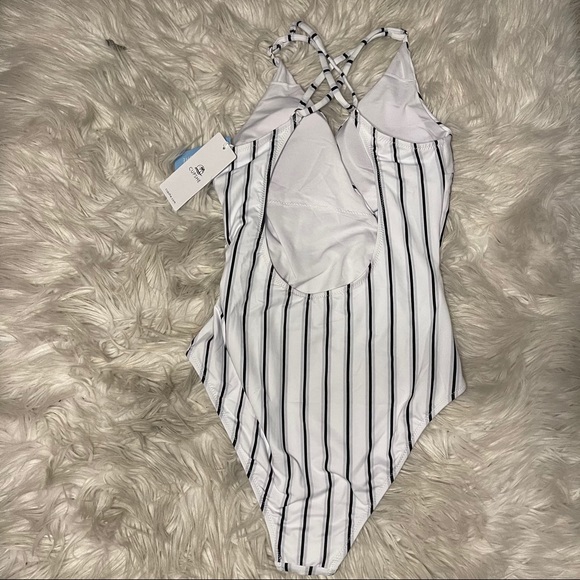 One-Piece Wrap Swimsuit- NEW - Picture 4 of 4